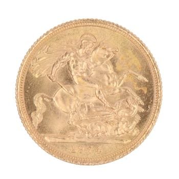 1974 Elizabeth II Full Sovereign Coin