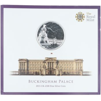 2015 Buckingham Palace Brilliant Uncirculated Sealed UK One Hundred Pound Coin