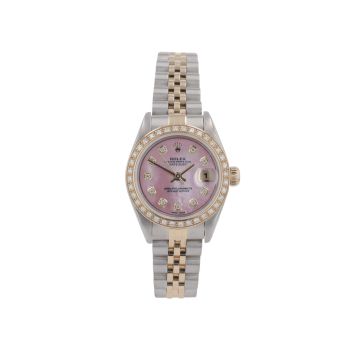 Rolex Custom Datejust Pre Owned Watch Ref 79163