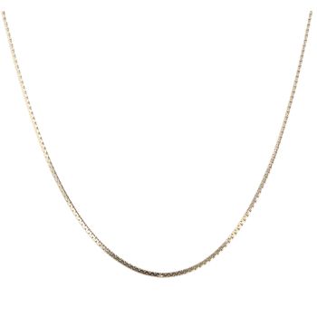9ct Yellow Gold Wave Pattern Links Fancy Chain 16"