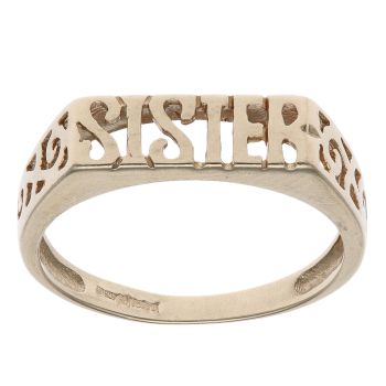 9ct Yellow Gold Sister Fancy Ring