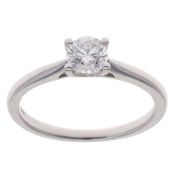 Platinum 0.50ct Brilliant Cut Diamond Solitaire Ring