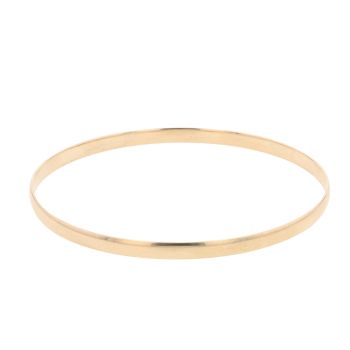 9ct Yellow Gold Plain Bangle