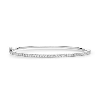 925 Silver 1.00ct Lab Grown Diamond Tennis Bangle
