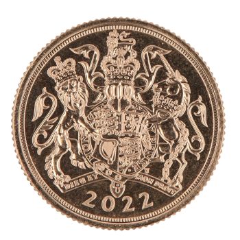 2022 Elizabeth II Fifth Portrait UK Full Sovereign Coin
