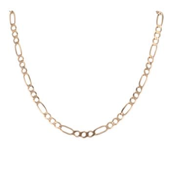 9ct Yellow Gold Figaro Chain 22"