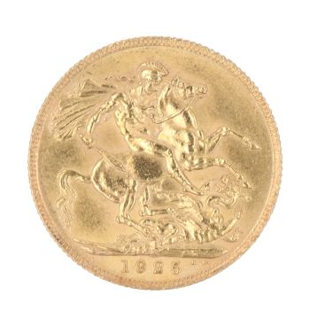 1925 George V Full Sovereign Coin