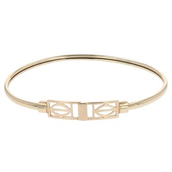 9ct Yellow Gold Rennie Mac Hinged Bangle