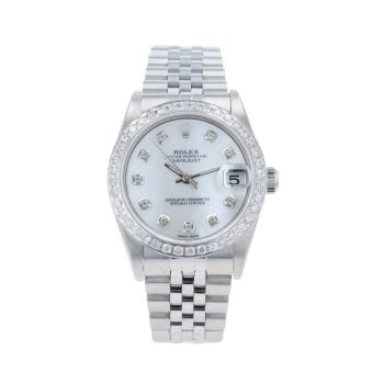 Rolex Custom Datejust Pre Owned Watch Ref 78240