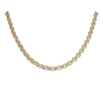 9ct Yellow Gold Belcher Chain 22"