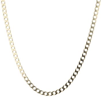 9ct Yellow Gold Curb Chain 22"
