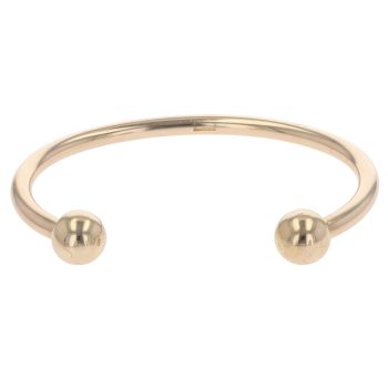 9ct Yellow Gold Plain Torque Bangle