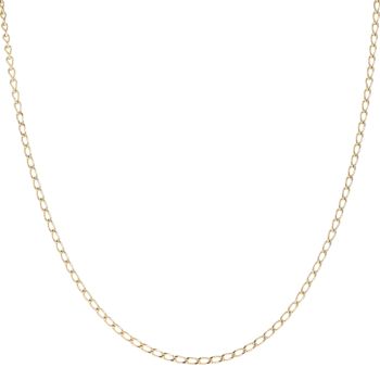 9ct Yellow Gold Curb Chain 20"