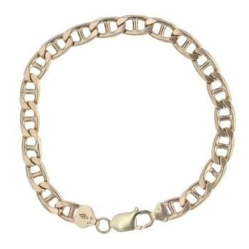 9ct Yellow Gold Anchor Bracelet 8.5"