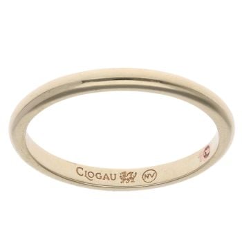 9ct Yellow Gold Cariad Wedding Band 2.1mm
