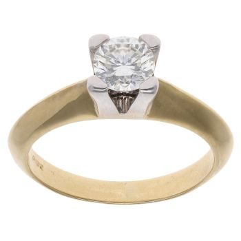 18ct Yellow Gold 0.55ct Diamond Solitaire Ring