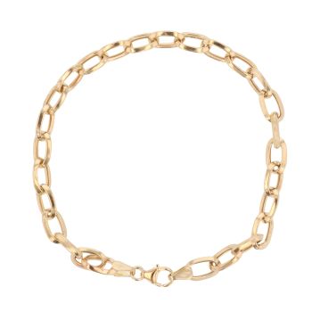 9ct Yellow Gold Belcher Bracelet 7.5"