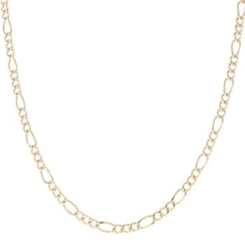 9ct Yellow Gold Figaro Chain 22"