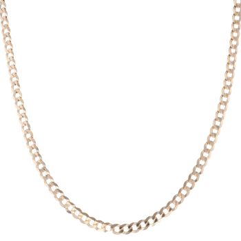 9ct Yellow Gold Curb Chain 22"