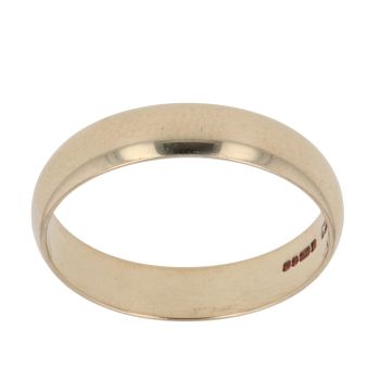 9ct Yellow Gold Wedding Band 3.9mm