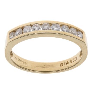 18ct Yellow Gold 0.33ct Brilliant Cut Diamond Eternity Ring