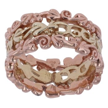 9ct Yellow and Rose Gold Tree Of Life Clogau Ring