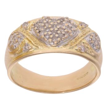 18ct Yellow Gold 0.73ct Diamond Hearts Ring