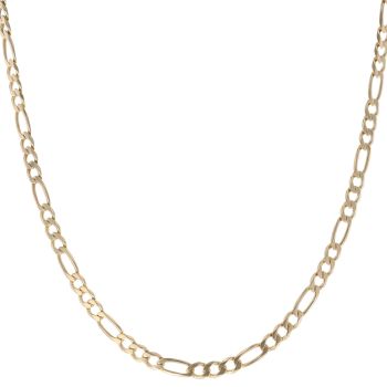 9ct Yellow Gold Figaro Chain 22"