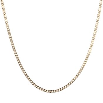 9ct Yellow Gold Small Links Curb Chain 18"