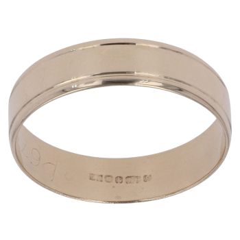 9ct Yellow Gold Wedding Band 4mm