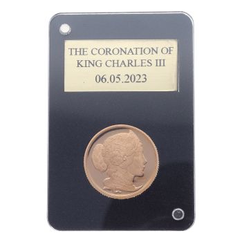 2023 The Coronation of King Charles III UK Full Sovereign Coin Proof Boxed
