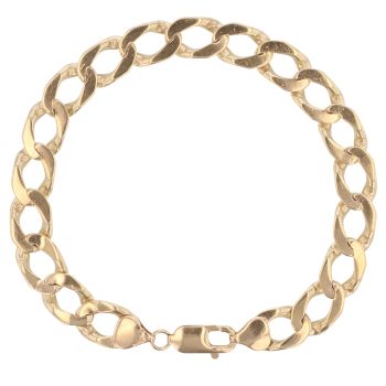 9ct Yellow Gold Curb Bracelet 9"