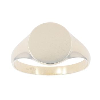 9ct Yellow Gold Plain Signet Ring