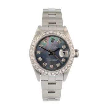 Rolex Custom Oyster Perpetual Date Pre Owned Watch Ref 69240