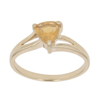 9ct Yellow Gold Citrine Single Stone Ring