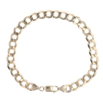 9ct Yellow Gold Curb Bracelet 8.5"