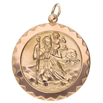9ct Yellow Gold St George Pendant