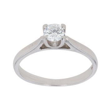 18ct White Gold 0.35ct Brilliant Cut Diamond Solitaire Ring