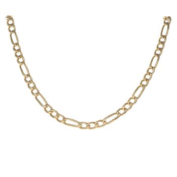 9ct Yellow Gold Figaro Chain 22"