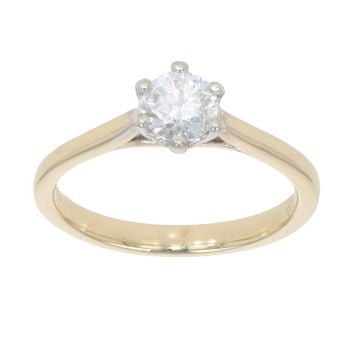 14ct Yellow Gold 0.50ct Diamond Solitaire Ring