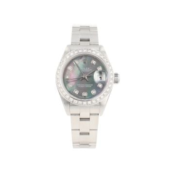 Rolex Custom Oyster Perpetual Date Pre Owned Watch Ref 69160