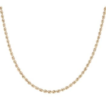 9ct Yellow Gold Rope Chain 18"