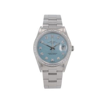 Rolex Custom Oyster Perpetual Pre Owned Watch Ref 15200