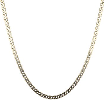 18ct Yellow and White Gold Anchor Chain 26"