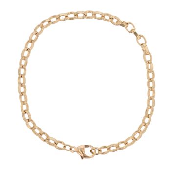 9ct Yellow Gold Belcher Bracelet 7"