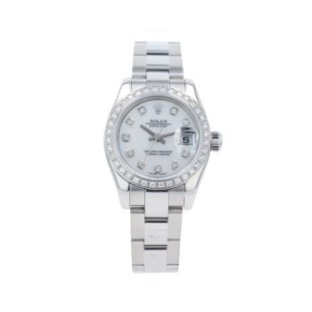 Rolex Custom Datejust Pre Owned Watch Ref 179160