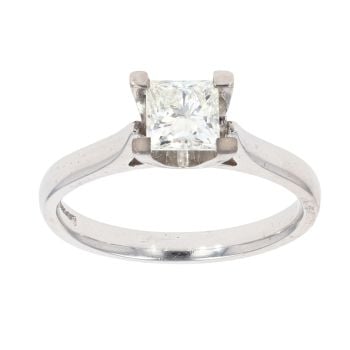 Palladium 0.60ct Diamond Solitaire Ring