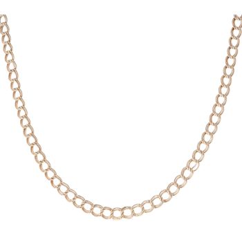 9ct Yellow Gold Double Curb Chain 16"