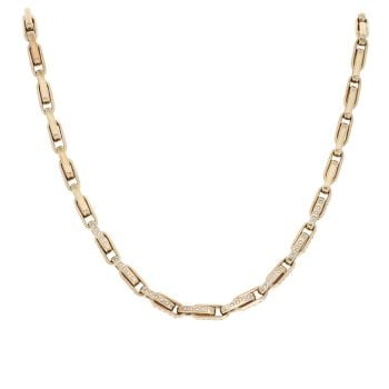 9ct Yellow Gold 0.80ct Diamond Chain 24"