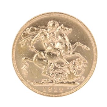 1910 Edward Full Sovereign Coin
